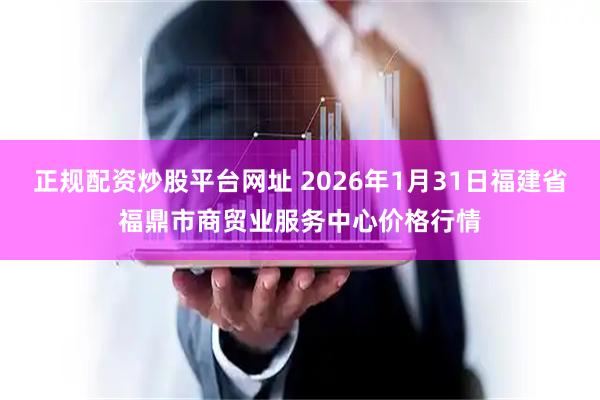 正规配资炒股平台网址 2026年1月31日福建省福鼎市商贸业服务中心价格行情